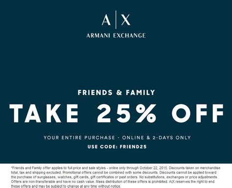 armani exchange coupon|armani exchange discount code.